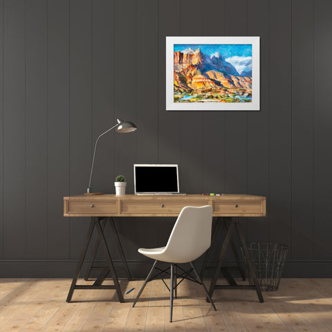 Great National Parks XI White Modern Wood Framed Art Print by Medeiros, Celito