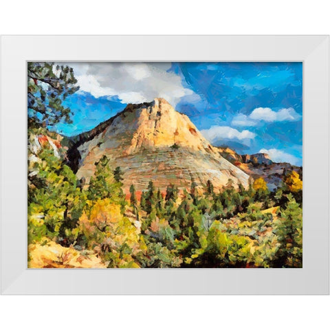 Great National Parks XIII White Modern Wood Framed Art Print by Medeiros, Celito