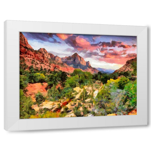 Beauty of Rocks I White Modern Wood Framed Art Print by Medeiros, Celito