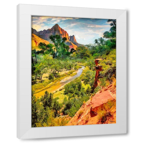 Beauty of Rocks II White Modern Wood Framed Art Print by Medeiros, Celito