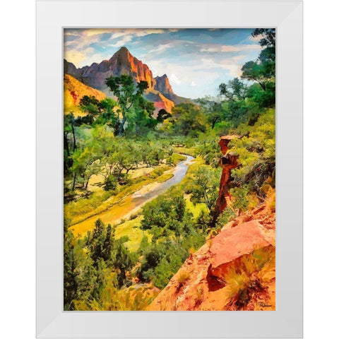 Beauty of Rocks II White Modern Wood Framed Art Print by Medeiros, Celito