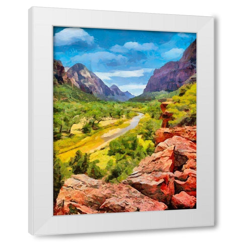 Beauty of Rocks III White Modern Wood Framed Art Print by Medeiros, Celito