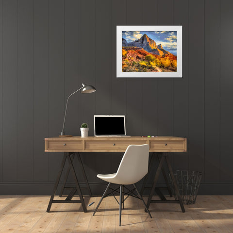 Beauty of Rocks IV White Modern Wood Framed Art Print by Medeiros, Celito