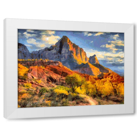 Beauty of Rocks IV White Modern Wood Framed Art Print by Medeiros, Celito