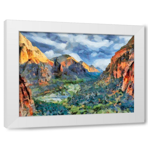 Beauty of Rocks VII White Modern Wood Framed Art Print by Medeiros, Celito