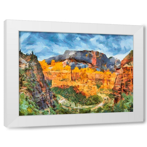 Beauty of Rocks VIII White Modern Wood Framed Art Print by Medeiros, Celito