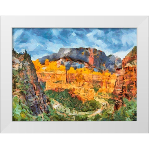 Beauty of Rocks VIII White Modern Wood Framed Art Print by Medeiros, Celito