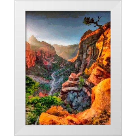Beauty of Rocks X White Modern Wood Framed Art Print by Medeiros, Celito