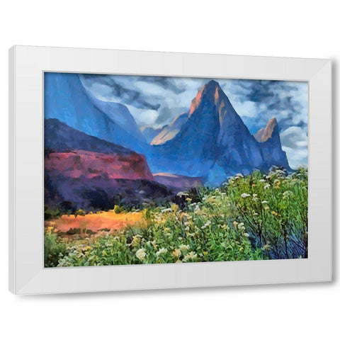 Beauty of Rocks XI White Modern Wood Framed Art Print by Medeiros, Celito