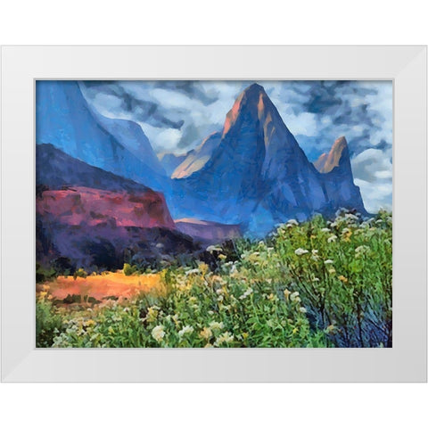Beauty of Rocks XI White Modern Wood Framed Art Print by Medeiros, Celito