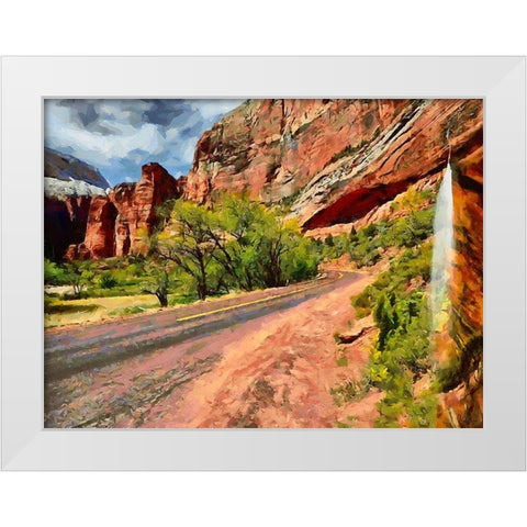 Beauty of Rocks XIV White Modern Wood Framed Art Print by Medeiros, Celito
