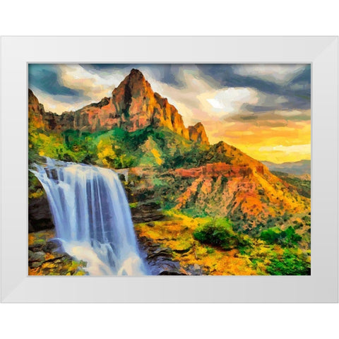 Beauty of Rocks XV White Modern Wood Framed Art Print by Medeiros, Celito