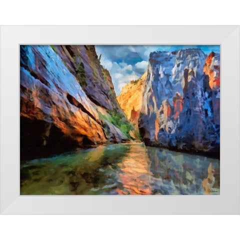 Beauty of Rocks XVI White Modern Wood Framed Art Print by Medeiros, Celito