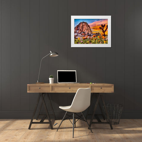 Beauty of Rocks XVIII White Modern Wood Framed Art Print by Medeiros, Celito