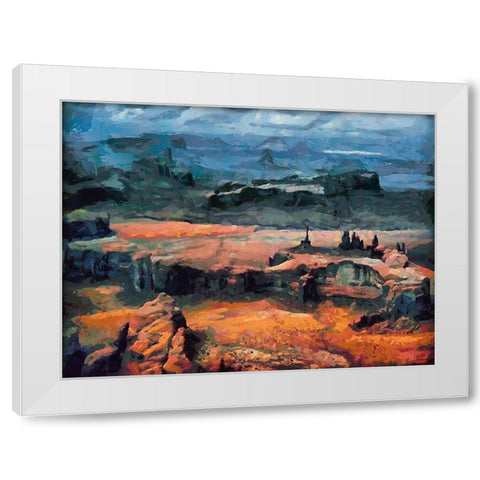 Monument Valley NP 11 White Modern Wood Framed Art Print by Medeiros, Celito