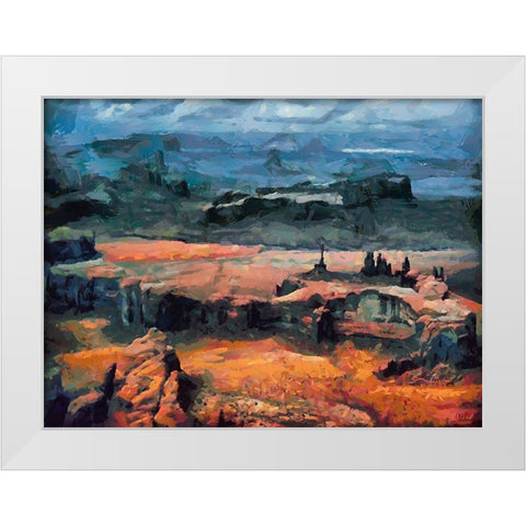 Monument Valley NP 11 White Modern Wood Framed Art Print by Medeiros, Celito