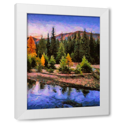Great Yellowstone NP 1 White Modern Wood Framed Art Print by Medeiros, Celito