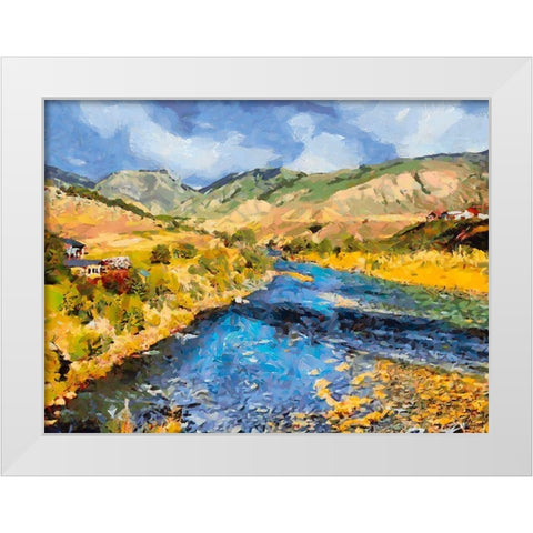 Great Yellowstone NP 11 White Modern Wood Framed Art Print by Medeiros, Celito
