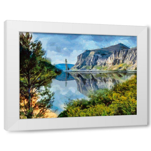 Great National Parks I White Modern Wood Framed Art Print by Medeiros, Celito