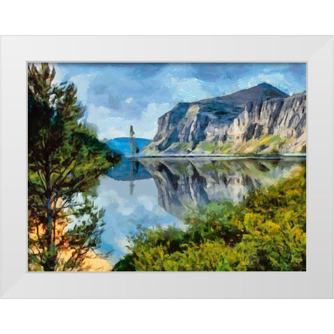 Great National Parks I White Modern Wood Framed Art Print by Medeiros, Celito