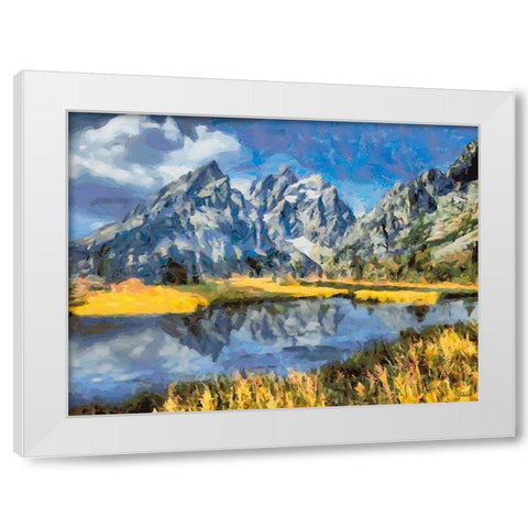 Great National Parks IV White Modern Wood Framed Art Print by Medeiros, Celito