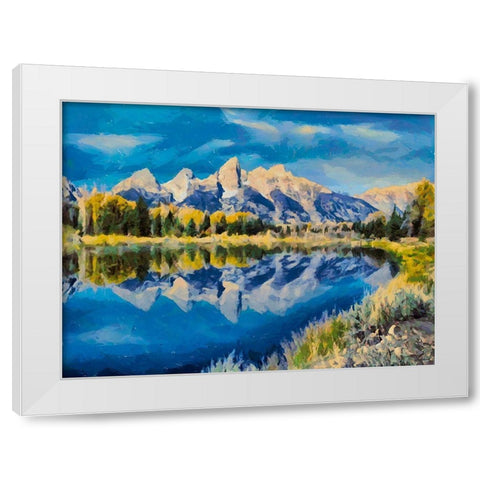 Great National Parks V White Modern Wood Framed Art Print by Medeiros, Celito