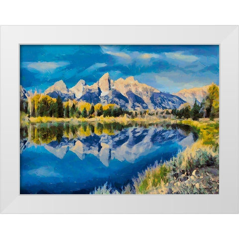 Great National Parks V White Modern Wood Framed Art Print by Medeiros, Celito