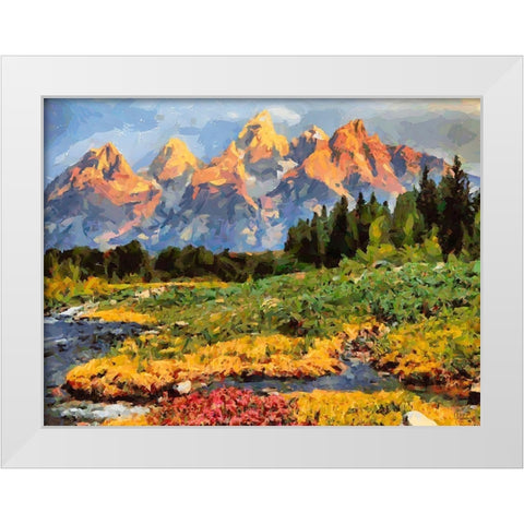 Great National Parks VII White Modern Wood Framed Art Print by Medeiros, Celito