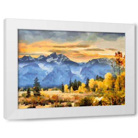 Great National Parks IX White Modern Wood Framed Art Print by Medeiros, Celito