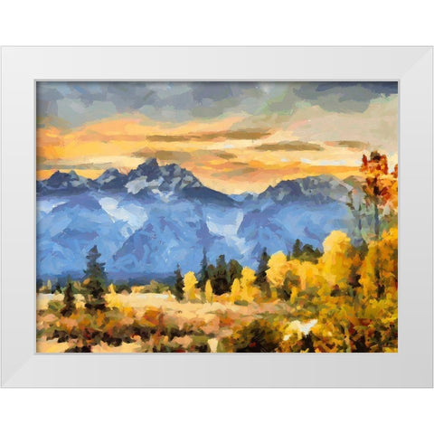 Great National Parks IX White Modern Wood Framed Art Print by Medeiros, Celito