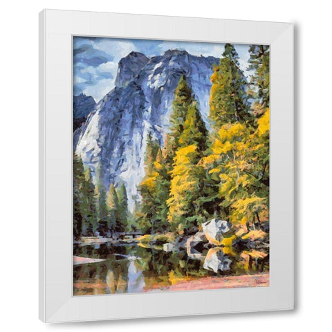 Great National Parks XI White Modern Wood Framed Art Print by Medeiros, Celito