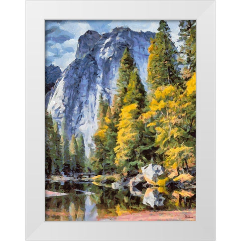 Great National Parks XI White Modern Wood Framed Art Print by Medeiros, Celito