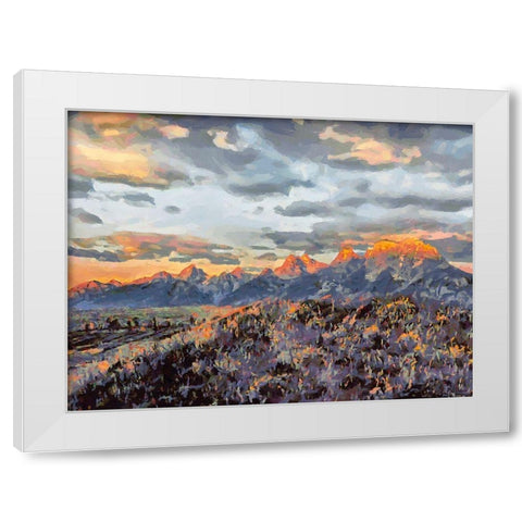 Great National Parks XII White Modern Wood Framed Art Print by Medeiros, Celito