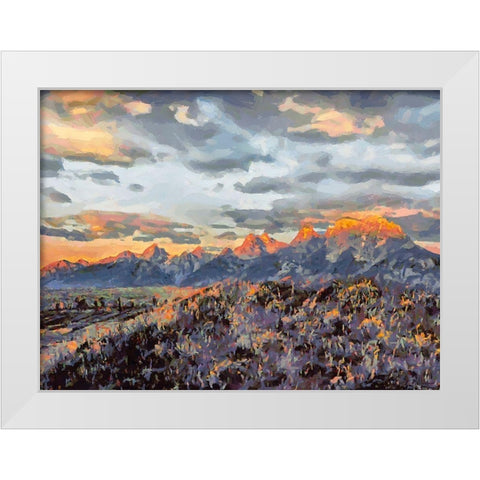 Great National Parks XII White Modern Wood Framed Art Print by Medeiros, Celito