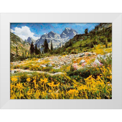 Great National Parks XIII White Modern Wood Framed Art Print by Medeiros, Celito