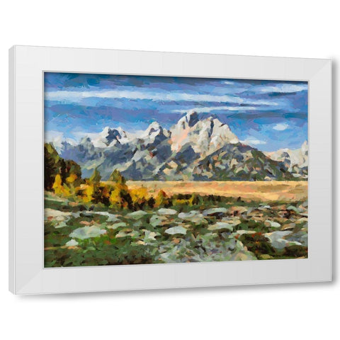 Great National Parks XIV White Modern Wood Framed Art Print by Medeiros, Celito