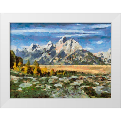 Great National Parks XIV White Modern Wood Framed Art Print by Medeiros, Celito