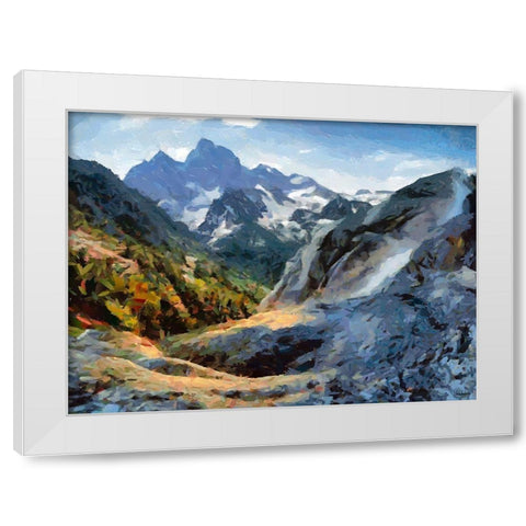 Great National Parks XVI White Modern Wood Framed Art Print by Medeiros, Celito