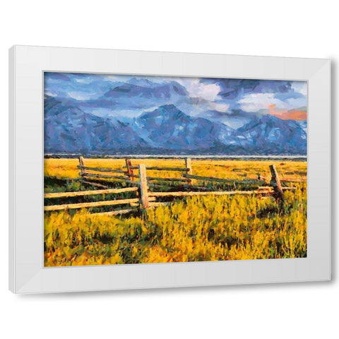 Great National Parks XVII White Modern Wood Framed Art Print by Medeiros, Celito