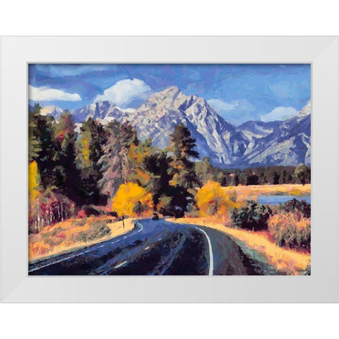 Great National Parks XIX White Modern Wood Framed Art Print by Medeiros, Celito
