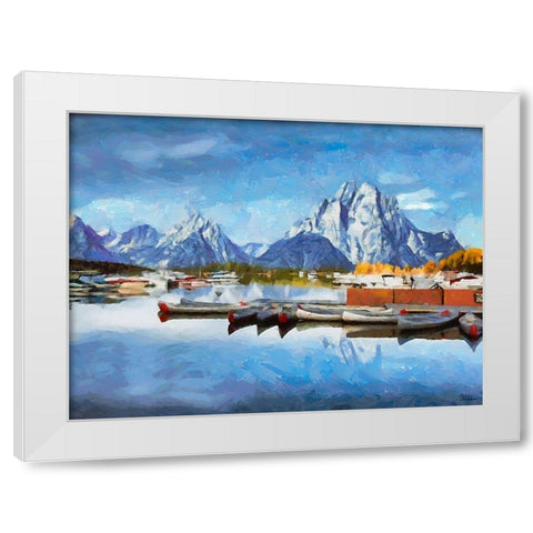 Great National Parks XX White Modern Wood Framed Art Print by Medeiros, Celito