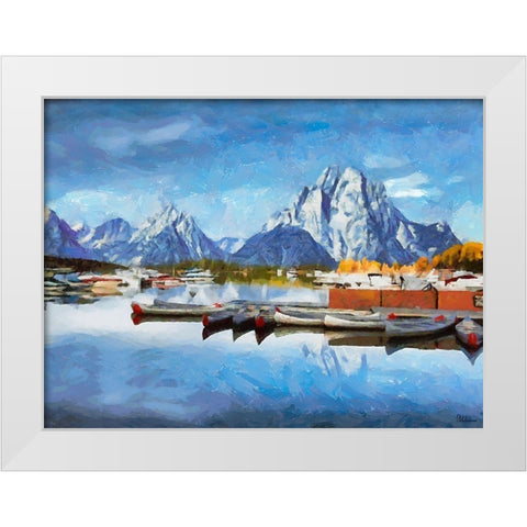 Great National Parks XX White Modern Wood Framed Art Print by Medeiros, Celito