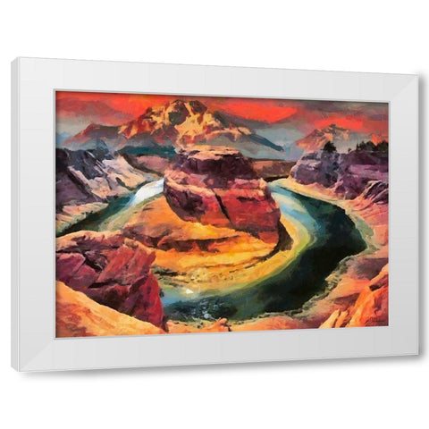 Great National Parks XXI White Modern Wood Framed Art Print by Medeiros, Celito