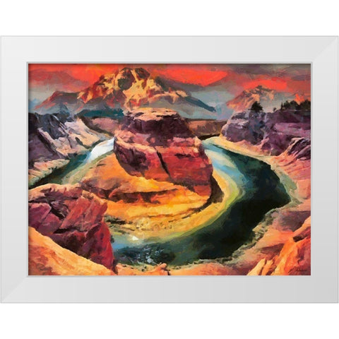 Great National Parks XXI White Modern Wood Framed Art Print by Medeiros, Celito