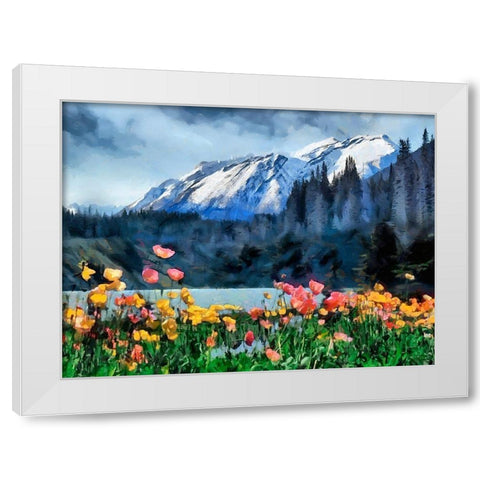 Great National Parks XXII White Modern Wood Framed Art Print by Medeiros, Celito