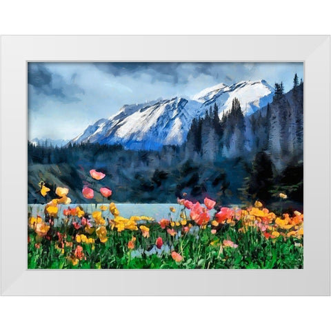 Great National Parks XXII White Modern Wood Framed Art Print by Medeiros, Celito