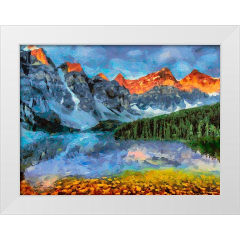Great National Parks XXVI White Modern Wood Framed Art Print by Medeiros, Celito