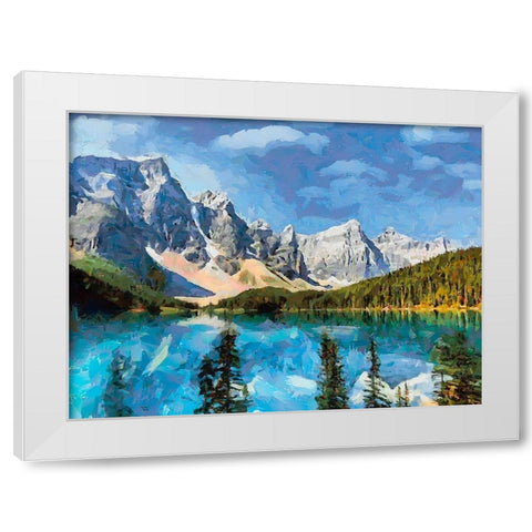 Great National Parks XXIX White Modern Wood Framed Art Print by Medeiros, Celito