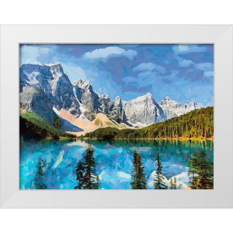 Great National Parks XXIX White Modern Wood Framed Art Print by Medeiros, Celito