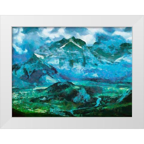 Great National Parks XXXIII White Modern Wood Framed Art Print by Medeiros, Celito